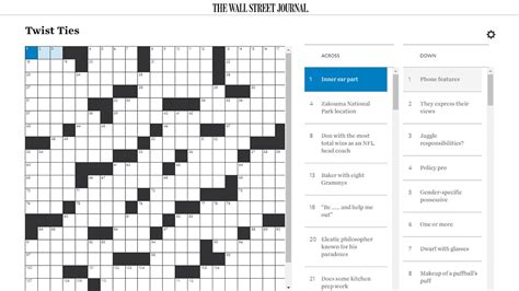 wsj crossword answers